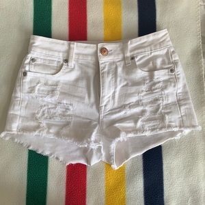 Denim Distressed Shorts